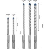 Bosch EXPERT jeu de forets à percussion SDS-plus-7X, 5 pièces, Jeu de mèches de perceuse 