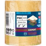 Bosch Expert Rouleau abrasif C470, Feuille abrasive Rouleau abrasif, Grain gros, P60, Travail de finition, Décapant, Bois, Ponçage