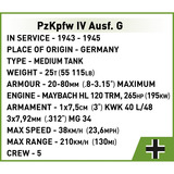 COBI PzKpfw IV Ausf. G, Jouets de construction 