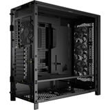 Corsair  boîtier midi tower Noir | 4x USB-A | 1x USB-C | RGB | Verre Trempé