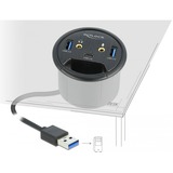 DeLOCK 62794 hub & concentrateur USB 3.2 Gen 1 (3.1 Gen 1) Type-A 5000 Mbit/s Noir, Hub USB USB 3.2 Gen 1 (3.1 Gen 1) Type-A, 3,5mm, USB 3.2 Gen 1 (3.1 Gen 1) Type-A, USB 3.2 Gen 1 (3.1 Gen 1) Type-C, 5000 Mbit/s, Noir, 1,5 m, Chine