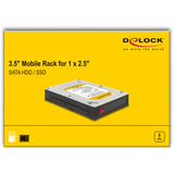 DeLOCK Cadre amovible 3,5″ pour 1x 2,5″ SATA HDD/SSD, Cadre de montage 