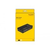 DeLOCK Switch 2 USB 2.0, Switch USB Noir