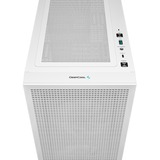 DeepCool CH360 boîtier mini tower Blanc | 1x USB-A | 1x USB-C | RGB | Verre Trempé