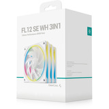 DeepCool FL12 SE WH 3IN1 ventilateurs de boîtier RGB  Blanc, 3 pièces, 120 x 120 x 25 mm, PWM