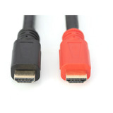 Digitus Câble HDMI haute vitesse, avec amplificateur Noir/Rouge