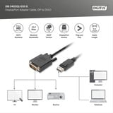 Digitus Câble adaptateur DisplayPort > DVI-D Noir