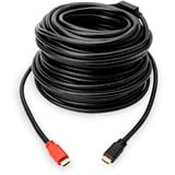 Digitus Câble de connexion HDMI High Speed avec Ethernet et amplificateur de signal Noir