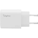 Digitus Chargeur USB 20W, 1x USB-C, 1x USB-A Blanc