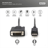 Digitus DB-340301-030-S, Adaptateur Noir