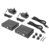 Digitus Ensemble d'extension KVM HDMI 4K HDBaseT 2.0, Extension HDMI Noir