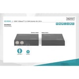 Digitus Ensemble d'extension KVM HDMI 4K HDBaseT 2.0, Extension HDMI Noir