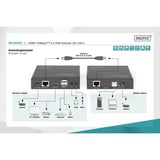 Digitus Ensemble d'extension KVM HDMI 4K HDBaseT 2.0, Extension HDMI Noir