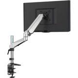 Digitus Support d’écran pour moniteur unique avec ressort pneumatique et monture de bureau, Support de moniteur Argent, Pince, 8 kg, 43,2 cm (17"), 68,6 cm (27"), 100 x 100 mm, Noir, Argent