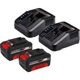 EINHELL GE-CM 43 Li M Kit Tondeuse à gazon poussée Batterie Noir, Gris, Rouge Rouge/Noir, Tondeuse à gazon poussée, 43 cm, 2,5 cm, 7,5 cm, 600 m², Lames rotatives