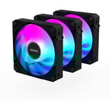 GIGABYTE AORUS EZ CHAIN FAN 120 (3-Pack) Carte-mère Ventilateur 12 cm Noir 3 pièce(s), Ventilateur de boîtier Noir, Ventilateur, 12 cm, Noir