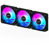 GIGABYTE AORUS EZ CHAIN FAN 120 (3-Pack) Carte-mère Ventilateur 12 cm Noir 3 pièce(s), Ventilateur de boîtier Noir, Ventilateur, 12 cm, Noir