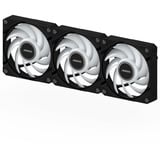 GIGABYTE AORUS EZ CHAIN FAN 120 (3-Pack) Carte-mère Ventilateur 12 cm Noir 3 pièce(s), Ventilateur de boîtier Noir, Ventilateur, 12 cm, Noir