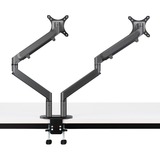 HAGOR 8716 support d'écran plat pour bureau 68,6 cm (27") Noir, Support de moniteur Gris foncé, Pince, 38,1 cm (15"), 68,6 cm (27"), 100 x 100 mm, Réglage de la hauteur, Noir