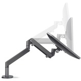 HAGOR 8716 support d'écran plat pour bureau 68,6 cm (27") Noir, Support de moniteur Gris foncé, Pince, 38,1 cm (15"), 68,6 cm (27"), 100 x 100 mm, Réglage de la hauteur, Noir