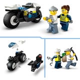 LEGO CITY La poursuite en moto de police, Jouets de construction 