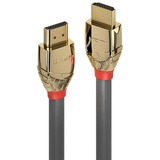 Lindy Câble HDMI Ultra High Speed Gold Line, 1m Gris, 1m, 1 m, HDMI Type A (Standard), HDMI Type A (Standard), 48 Gbit/s, Gris