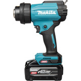Makita Souffleur d'air chaud sans fil HG001GZ01 XGT, 40 Volts, Souffleur à chaleur Bleu/Noir