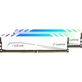 Mushkin Redline Lumina module de mémoire 32 Go 2 x 16 Go DDR4 3200 MHz, Mémoire vive Blanc, 32 Go, 2 x 16 Go, DDR4, 3200 MHz, 288-pin DIMM, Blanc