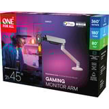 One for all Bras universel pour moniteur de jeu individuel, Support de moniteur Blanc