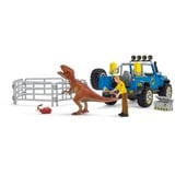 Schleich Dinosaurs Voiture tout-terrain avec avant-poste Dino, Figurine 4 an(s), Multicolore, Plastique