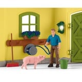 Schleich Farm World - Grande étable, jaune, Figurine 
