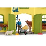 Schleich Farm World - Grande étable, jaune, Figurine 