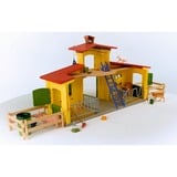 Schleich Farm World - Grande étable, jaune, Figurine 