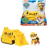 Spin Master Vehicule + Figurine Ruben La Pat' Patrouille, Jeu véhicule Jaune, PAW Patrol Vehicule + Figurine Ruben La Pat' Patrouille, Bulldozer, PAW Patrol, 3 an(s), Plastique, Noir, Jaune