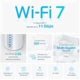 TP-Link Deco BE65 Tri-bande (2,4 GHz / 5 GHz / 6 GHz) Wi-Fi 7 (802.11be) Blanc 4 Interne, Routeur Blanc, Blanc, Interne, Système maillé, Tri-bande (2,4 GHz / 5 GHz / 6 GHz), Wi-Fi 7 (802.11be), 11000 Mbit/s