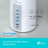 TP-Link Deco BE65 Tri-bande (2,4 GHz / 5 GHz / 6 GHz) Wi-Fi 7 (802.11be) Blanc 4 Interne, Routeur Blanc, Blanc, Interne, Système maillé, Tri-bande (2,4 GHz / 5 GHz / 6 GHz), Wi-Fi 7 (802.11be), 11000 Mbit/s