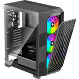 Xilence  boîtier midi tower Noir | 2x USB-A | RGB | Verre Trempé