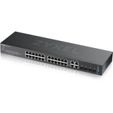Zyxel GS2220-28-EU0101F commutateur réseau Géré L2 Gigabit Ethernet (10/100/1000) Noir, Switch Géré, L2, Gigabit Ethernet (10/100/1000), Grille de montage
