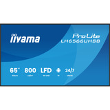 iiyama LH6566UHSB-B1AG, Affichage public Noir (Mat)