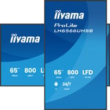 iiyama LH6566UHSB-B1AG, Affichage public Noir (Mat)