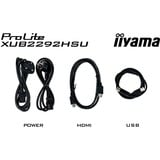 iiyama ProLite XUB2292HSU-B6 écran plat de PC 54,6 cm (21.5") 1920 x 1080 pixels Full HD LED Noir 22" Moniteur  Noir (Mat), 54,6 cm (21.5"), 1920 x 1080 pixels, Full HD, LED, 0,4 ms, Noir