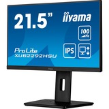 iiyama ProLite XUB2292HSU-B6 écran plat de PC 54,6 cm (21.5") 1920 x 1080 pixels Full HD LED Noir 22" Moniteur  Noir (Mat), 54,6 cm (21.5"), 1920 x 1080 pixels, Full HD, LED, 0,4 ms, Noir