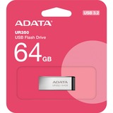 ADATA UR350-64G-RSR/BK, Clé USB Nickel/Noir