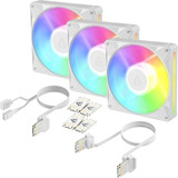 ARCTIC BioniX P14 A-RGB ventilateurs de boîtier Blanc, 3 pièces, 140 x 140 x 28 mm, PWM