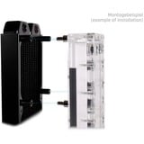 Alphacool Montage Core Push 25mm M3/M4/UNC 6-32 Set 4x Noir/Argent