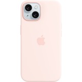 Apple Coque en silicone avec MagSafe pour iPhone 15, Housse/Étui smartphone Rose clair