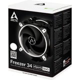 Arctic Freezer 34 eSports DUO, Refroidisseur CPU Blanc/Noir