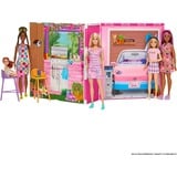 Barbie-Maison de vacances-Coffret et poupée, 4 zones et 11 accessoires, Décor 4 zones et 11 accessoires, 3 an(s)