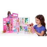  Barbie-Maison de vacances-Coffret et poupée, 4 zones et 11 accessoires, Décor 4 zones et 11 accessoires, 3 an(s)