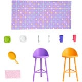  Barbie-Maison de vacances-Coffret et poupée, 4 zones et 11 accessoires, Décor 4 zones et 11 accessoires, 3 an(s)